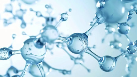 abstract bubbles background.の素材