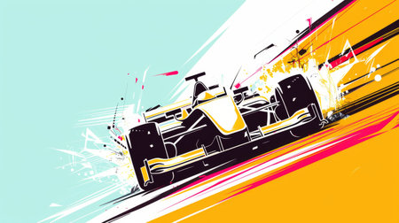 Motorsport car racing abstract background design.の素材
