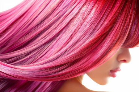 beauty woman with luxurious long red hair.の素材