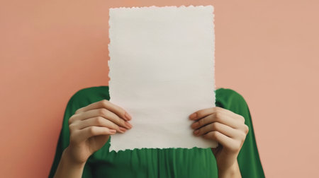 person holding a blank sign.の素材