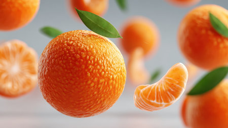 Fun orange character on white background.の素材