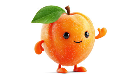 Fun apricot with slices.の素材