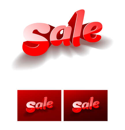 3d render of the word SALE vector illustrationのイラスト素材