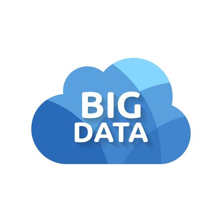 Big Data word cloud iconのイラスト素材