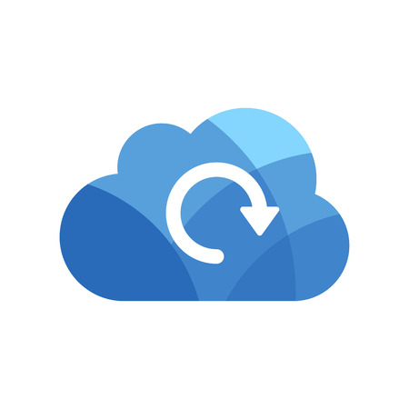 Cloud update vector iconのイラスト素材
