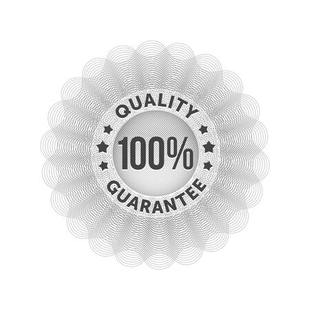 Quality guarantee rosette or emblem gray.Vector.のイラスト素材