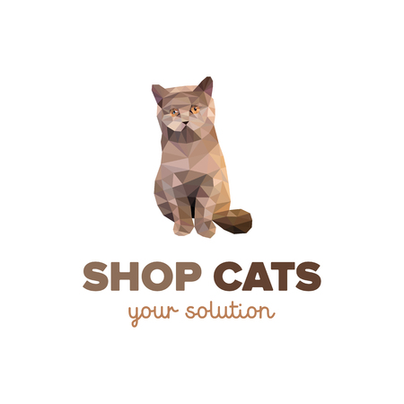 shop cats icon vector designのイラスト素材