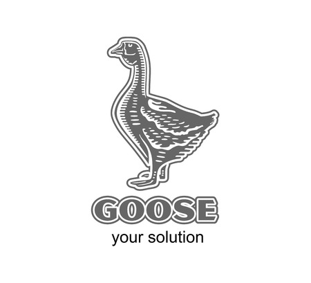 Goose icon illustrationのイラスト素材