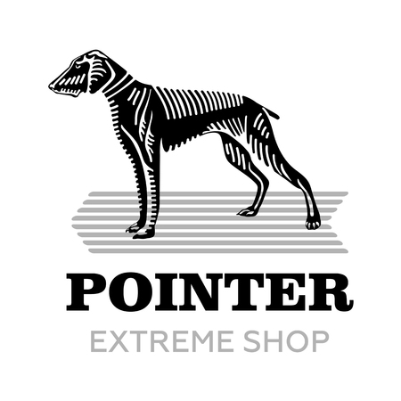 Logo for a dog related business .Vector, iconのイラスト素材