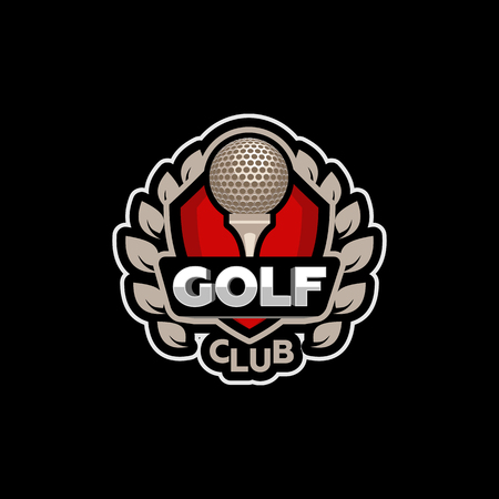 the logo or icon of a Golf club, vector, illustration, background, image, banner, symbol, badgeのイラスト素材