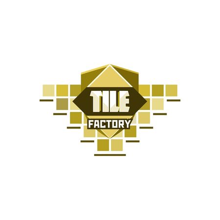 Logo for tile factory emblemのイラスト素材