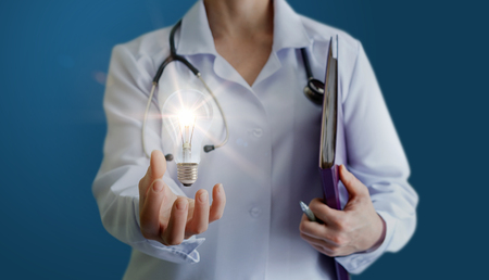 Innovative ideas in medicine.の写真素材