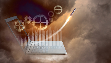 Jet profit growth.の写真素材