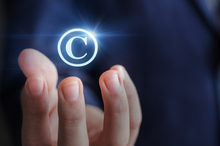 Copyright symbol from .の写真素材