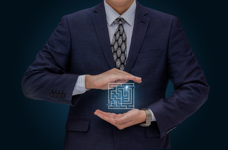 Protection solutions in business.の写真素材