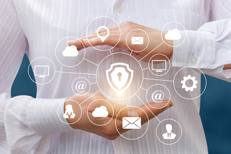 Structural protection of electronic data concept design.の写真素材