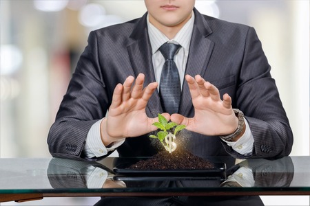 The concept of protection of investment growth.の写真素材