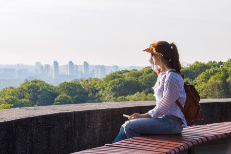 The concept of sightseeing during the journey. The concept of sightseeing during the journey.のeditorial素材