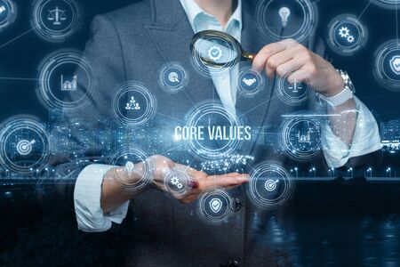 Concept search of core values in business.