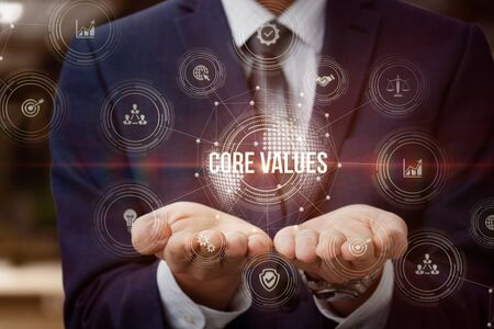 The concept of core values in business.の写真素材