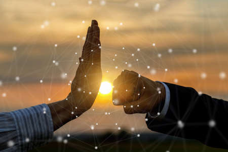 The concept of successful teamwork and cooperation.