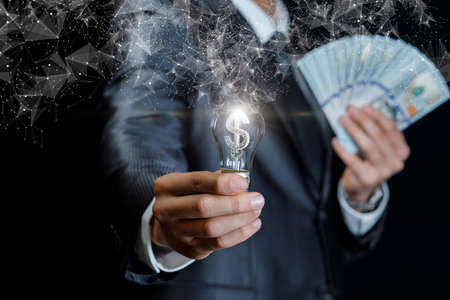 The concept of financial ideas for personal income.の写真素材