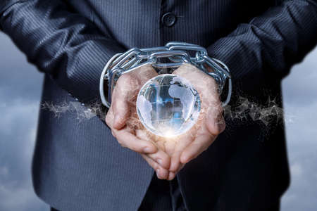 Supporting global business in time of epidemic-related constraints.の写真素材