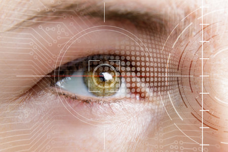 Concept of coding with the eye. The eye uncodes the system.