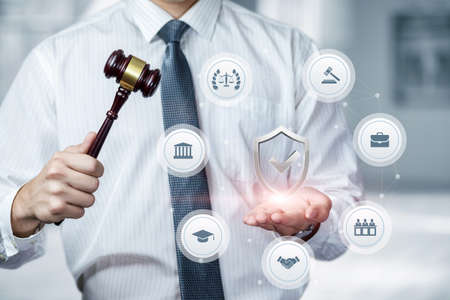 The concept of providing quality legal protection.の写真素材