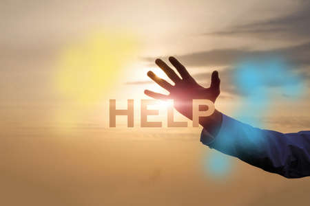 The concept of assistance during military aggression.の写真素材