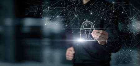 The concept of protection and security network communications and connections.の写真素材