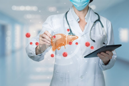 The concept of modern technologies in the treatment of viral liver disease.の写真素材
