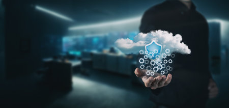 The concept of data protection mechanism in cloud computing.
