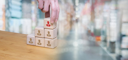 The concept of choosing a candidate to do the job.の写真素材