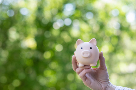 The concept of saving or accumulating financial resources.の写真素材