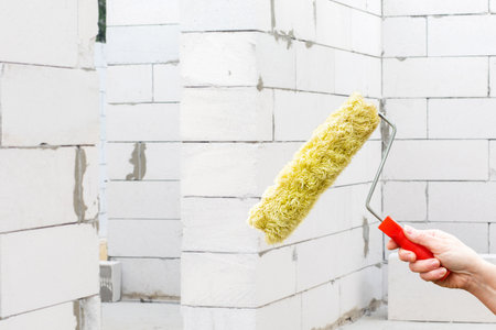 The concept of building and repairing a house.の写真素材