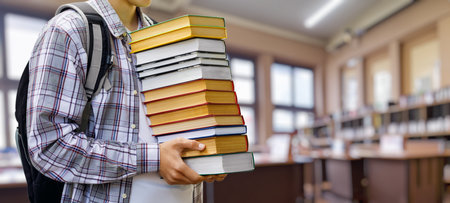 Concepts of obtaining a textbook in the Student Library.