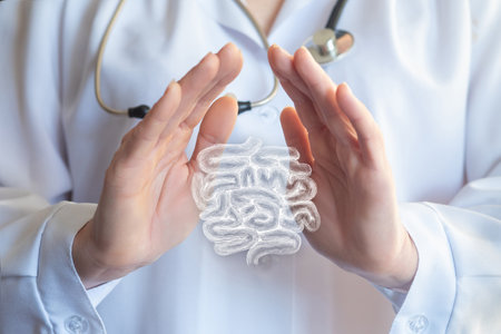 Concept of protecting the digestive system and intestines.