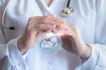 The concept of protection of the embryo during artificial insemination.の写真素材