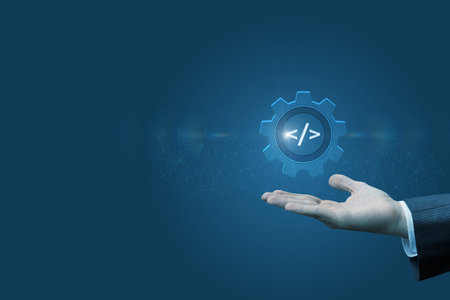 Process automation and programming. The process of automation and programming.の写真素材