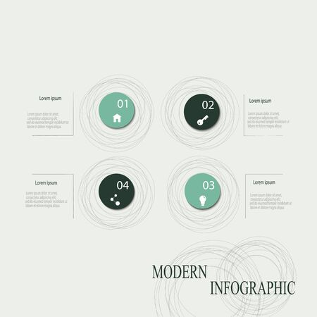 Modern vector abstract speech bubble infographic elements.のイラスト素材