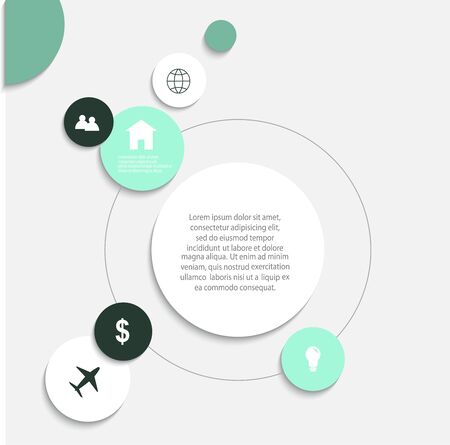 Modern abstract infographic elements.のイラスト素材