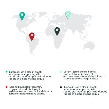 Modern abstract infographic elements.のイラスト素材