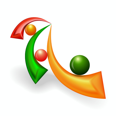 bright abstract 3d symbol metal of creative design graphic  high-tech concept  templateのイラスト素材