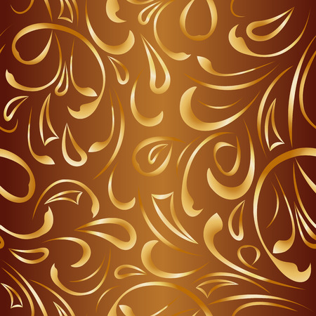 beautiful abstract seamless pattern with gold decorative ornamentのイラスト素材
