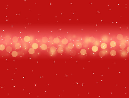 red snowy background for christmas greeting cardの写真素材