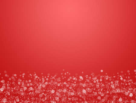 red snowy background for christmas greeting cardの写真素材