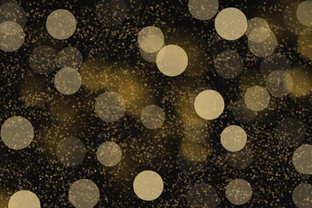 gold bokeh background for christmas greeting cardの写真素材