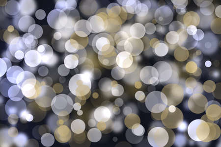 gold bokeh background for christmas greeting cardの写真素材
