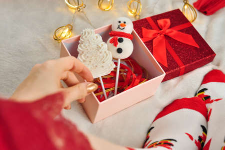 Christmas candies for children on holidays. High quality photoの写真素材